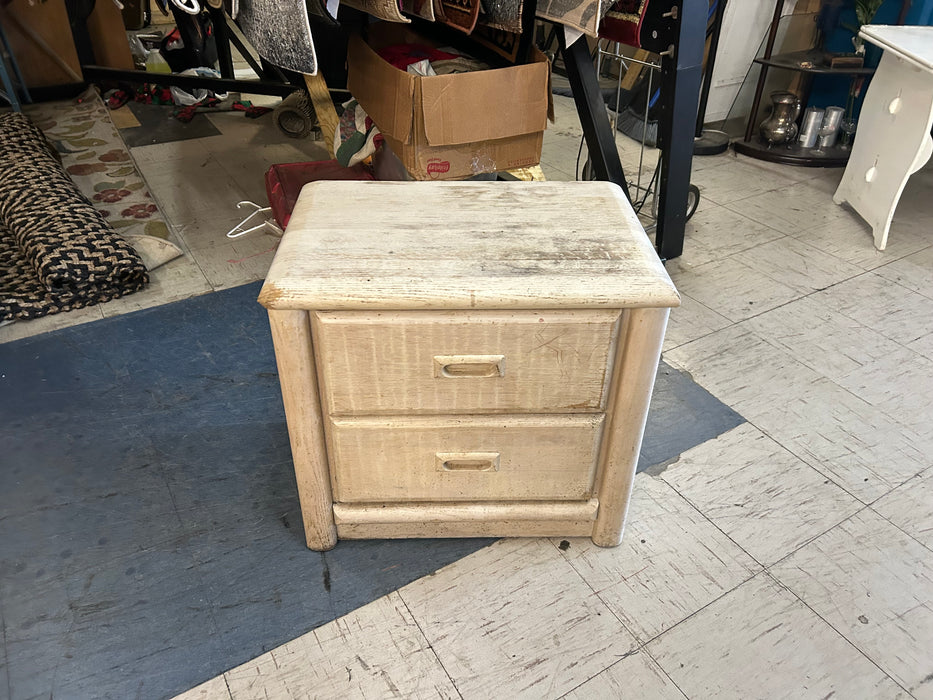 Cream color 2 drawer nightstand 34264