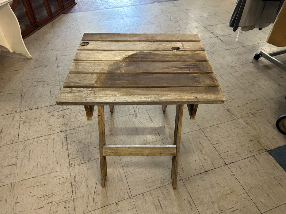 Rustic side end table 34271