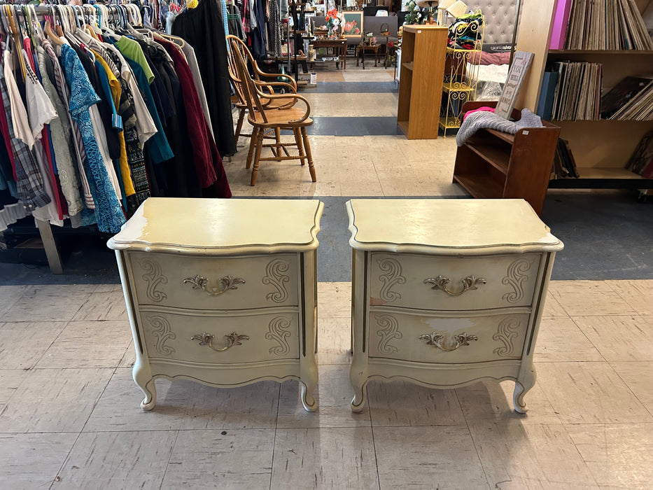 2 drawer French Provincial night stands nighstands 34248
