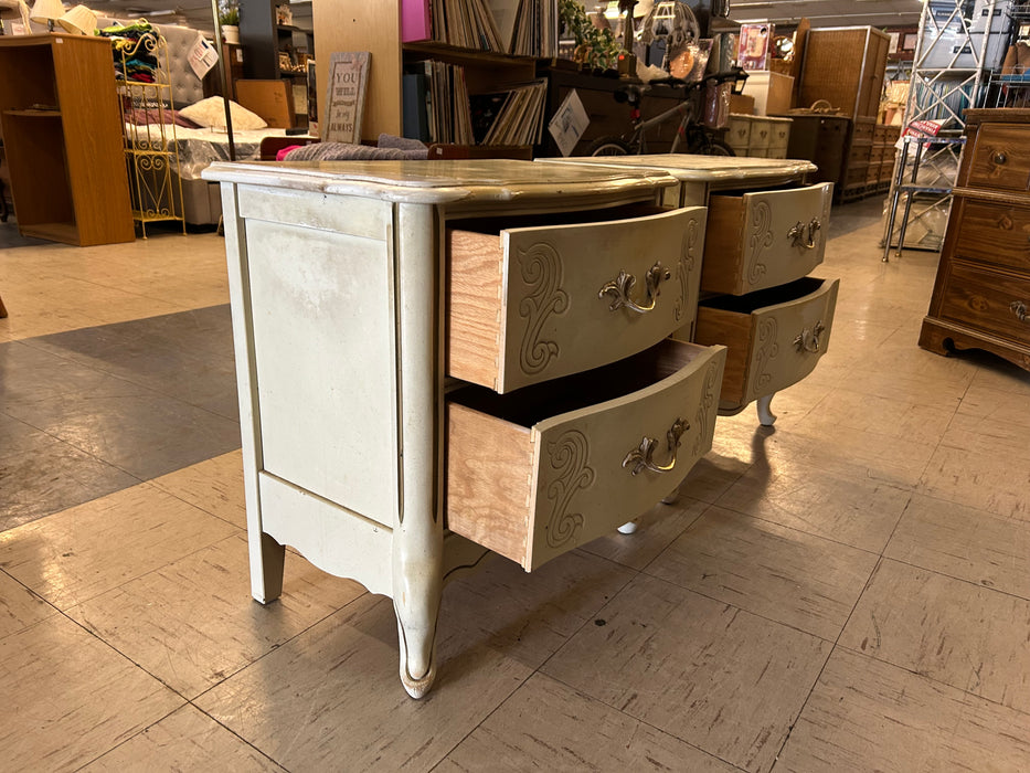 2 drawer French Provincial night stands nighstands 34248