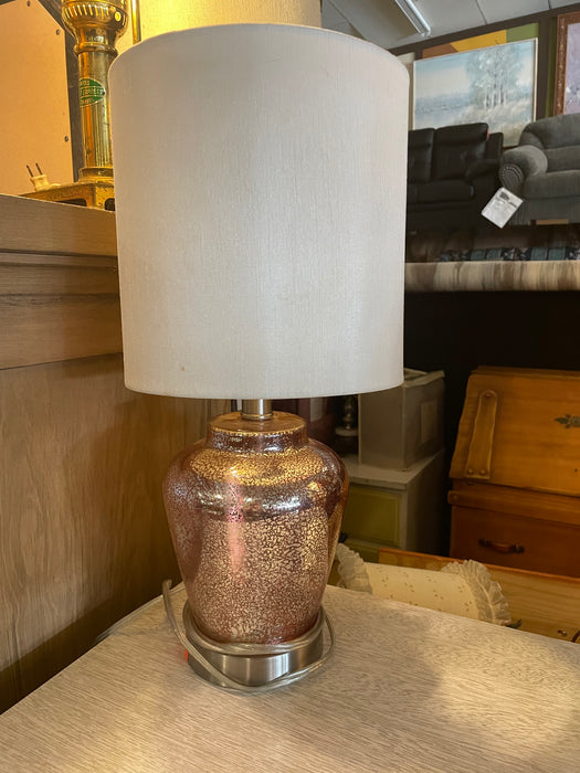 Small reflective glass lamp with shade 31513