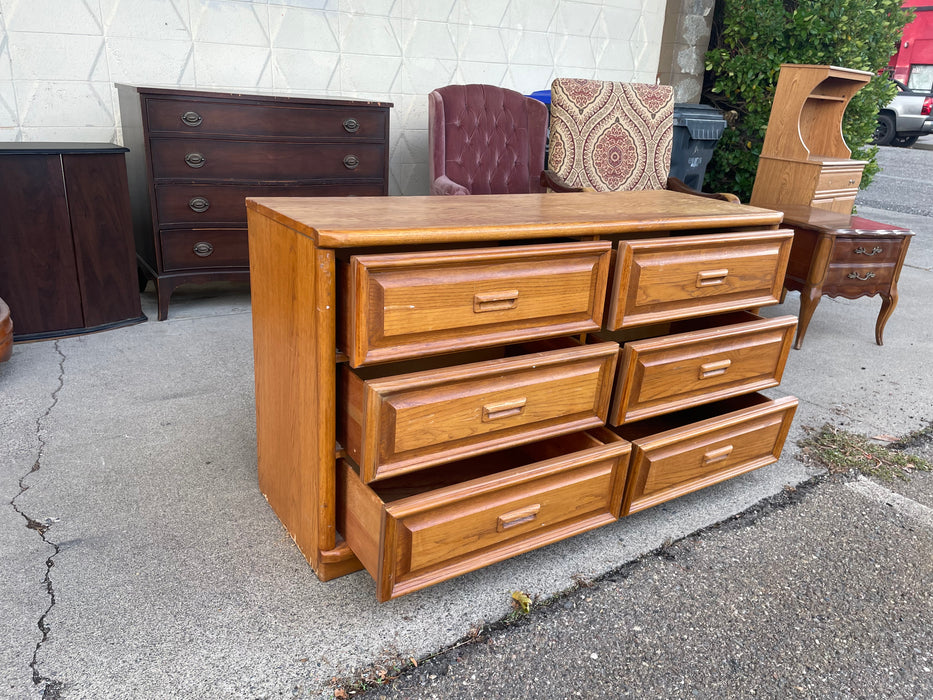 6 drawer oak dresser 33253