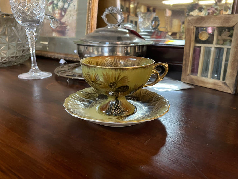 Vintage hand painted princess tea cup & saucer set 31577