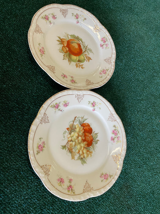 ZS & C. Company Bavaria china salad/ dessert plates 2pc set 31616
