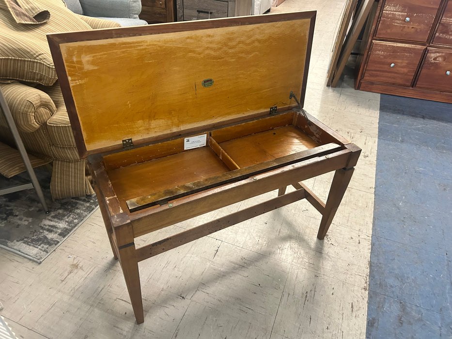 Small wooden storage bench for piano or other 34011