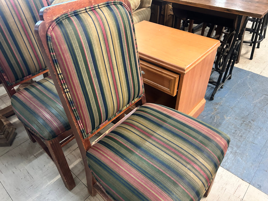 Vintage striped dining chair 34018