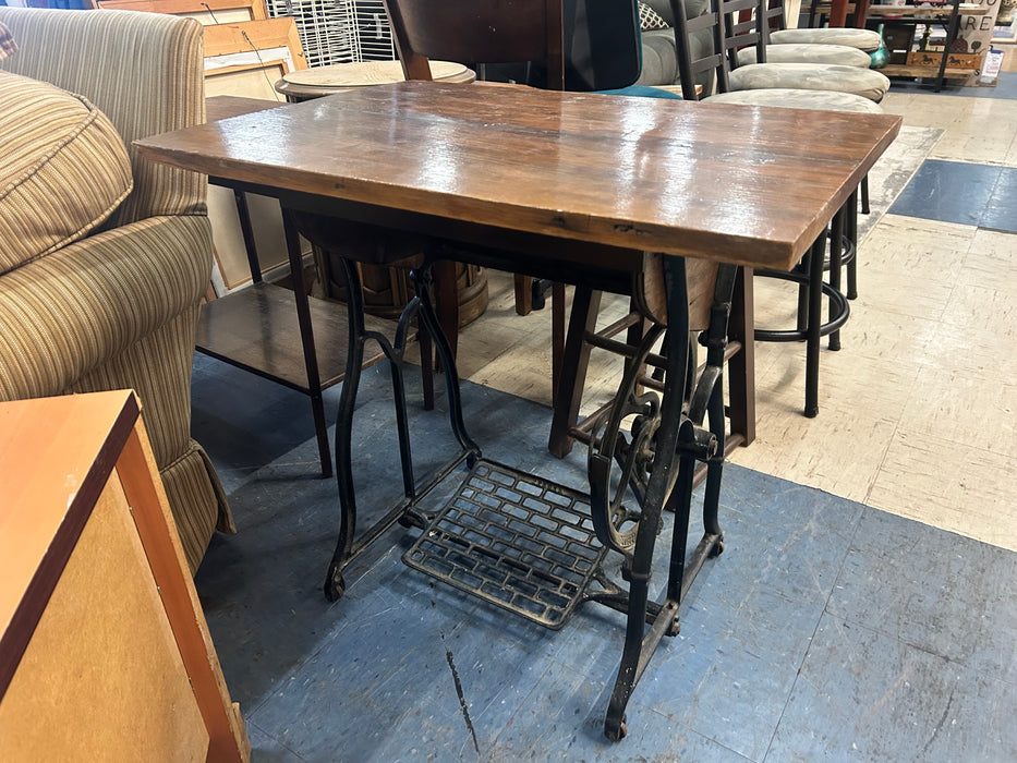 Handmade wood side table 34022