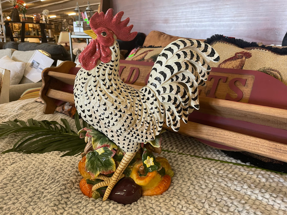 Fitz and Floyd Gardening Gourmet retired rooster figurine 32988