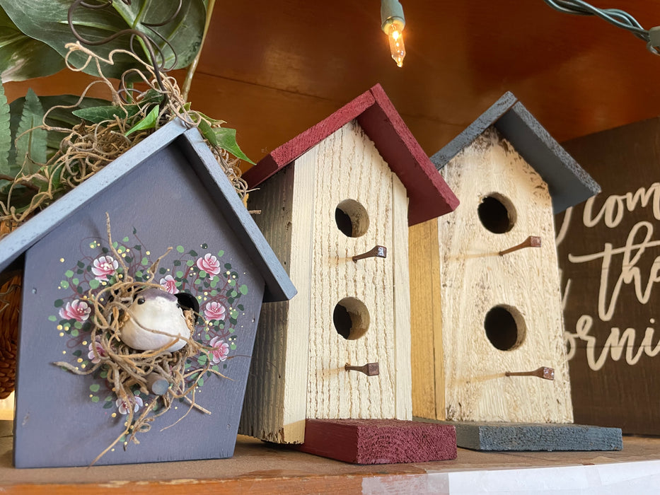 Birdhouse decor 3pc set 33021