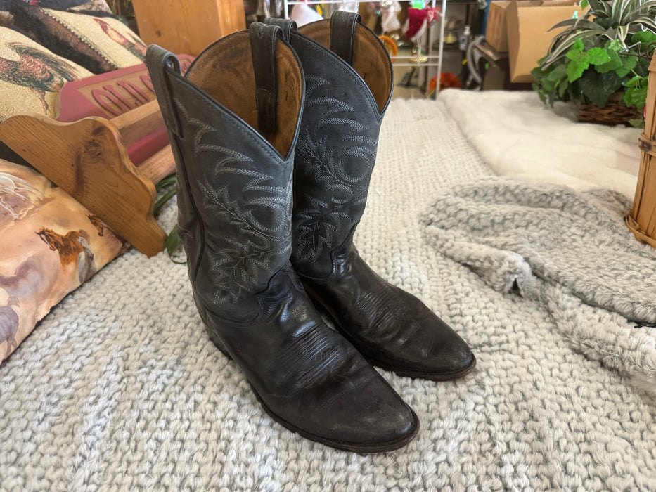 Black Tony Lana size 10.5 cowboy boots 33058