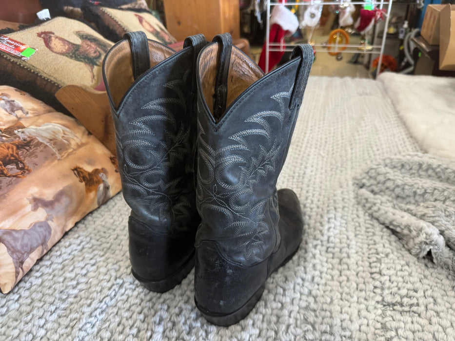 Black Tony Lana size 10.5 cowboy boots 33058