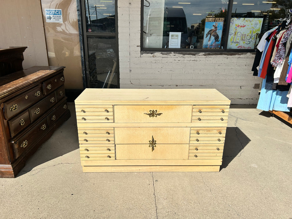 Mid Century 9 drawer dresser 33915