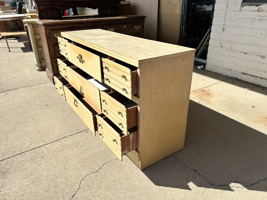 Mid Century 9 drawer dresser 33915