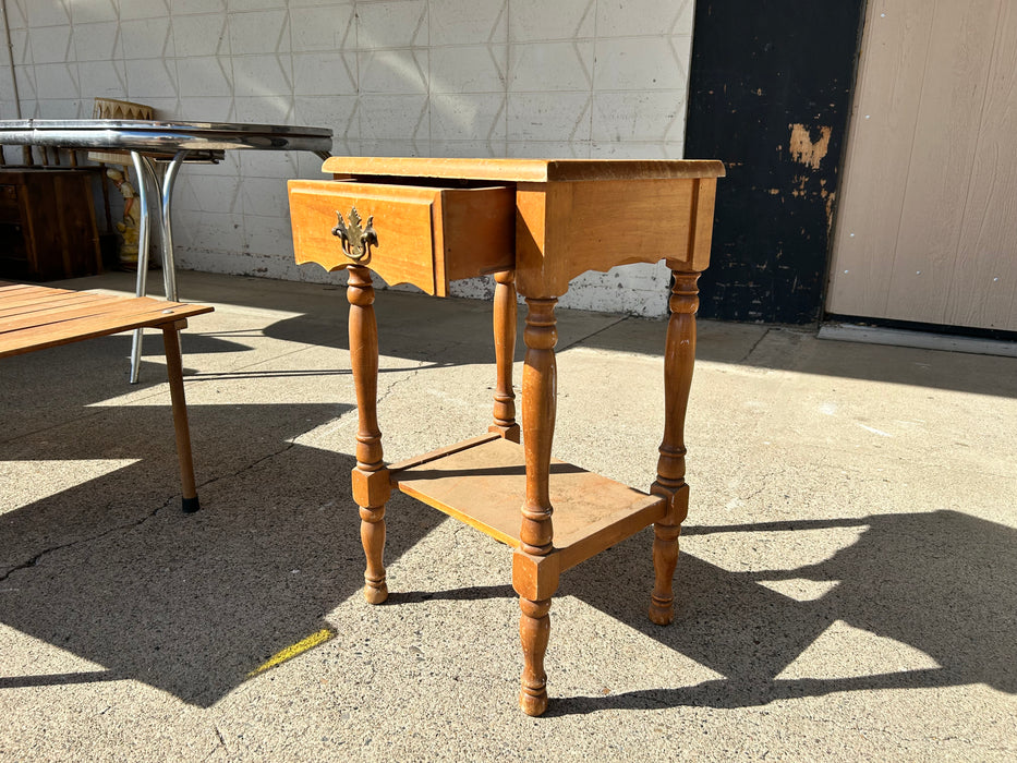 Wood 1 drawer side table/ end table 33924