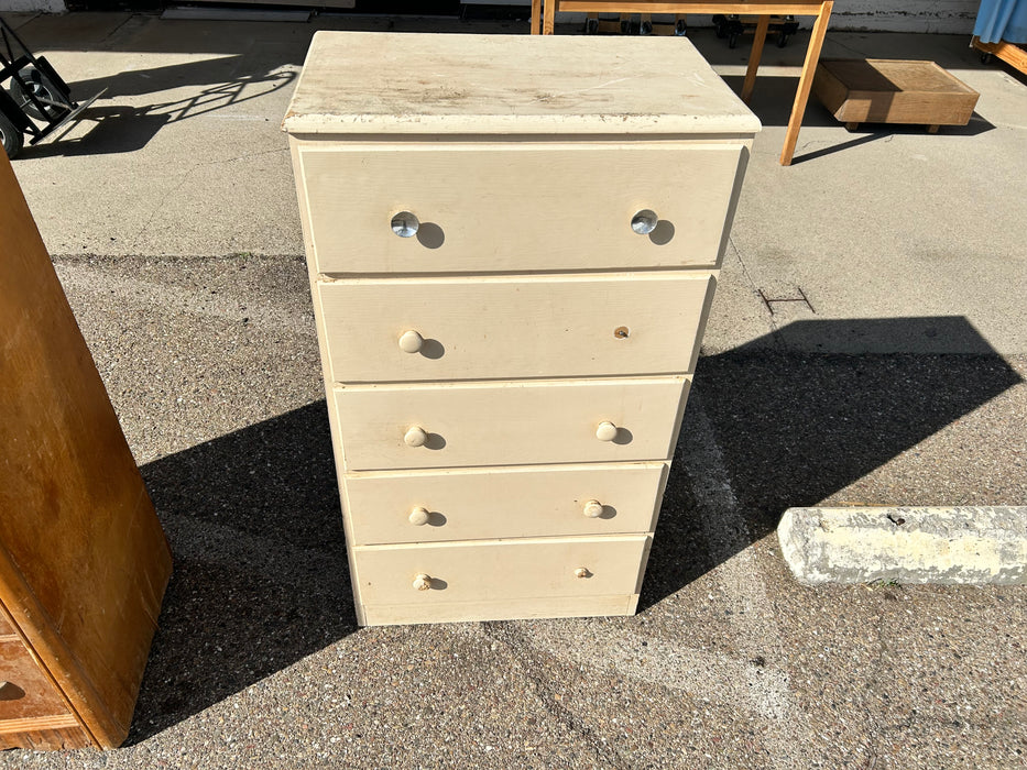 Wood 5 drawer chest dresser 33927