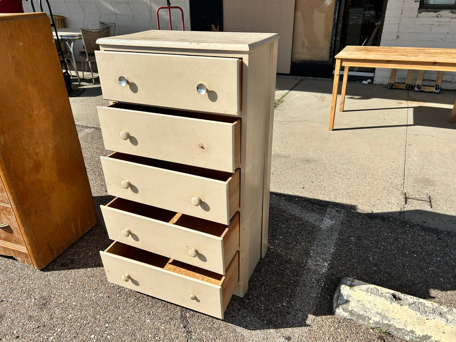 Wood 5 drawer chest dresser 33927