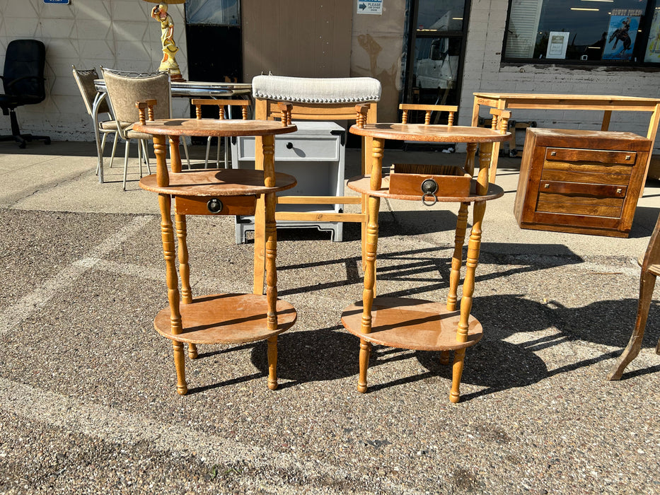 3 tier side table/ end tables with drawer 33933