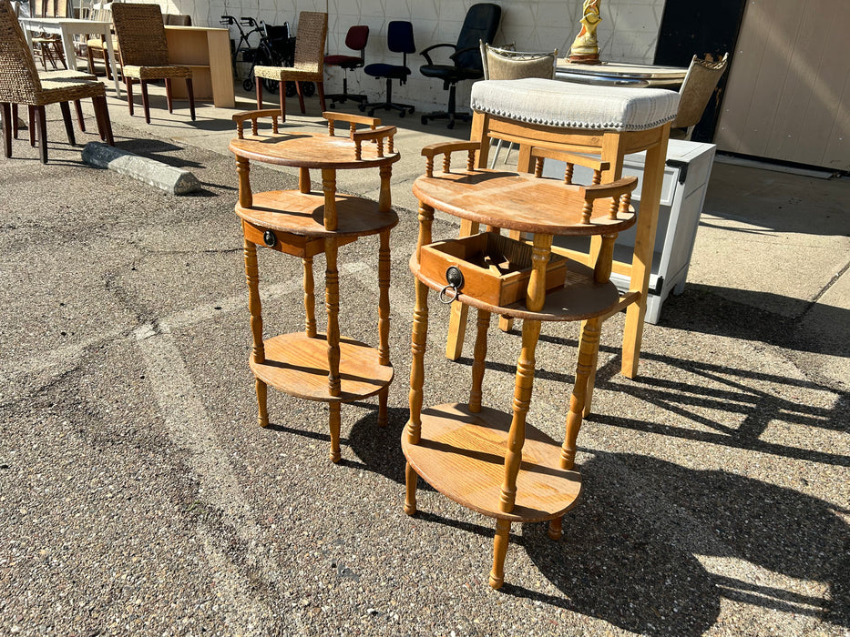 3 tier side table/ end tables with drawer 33933