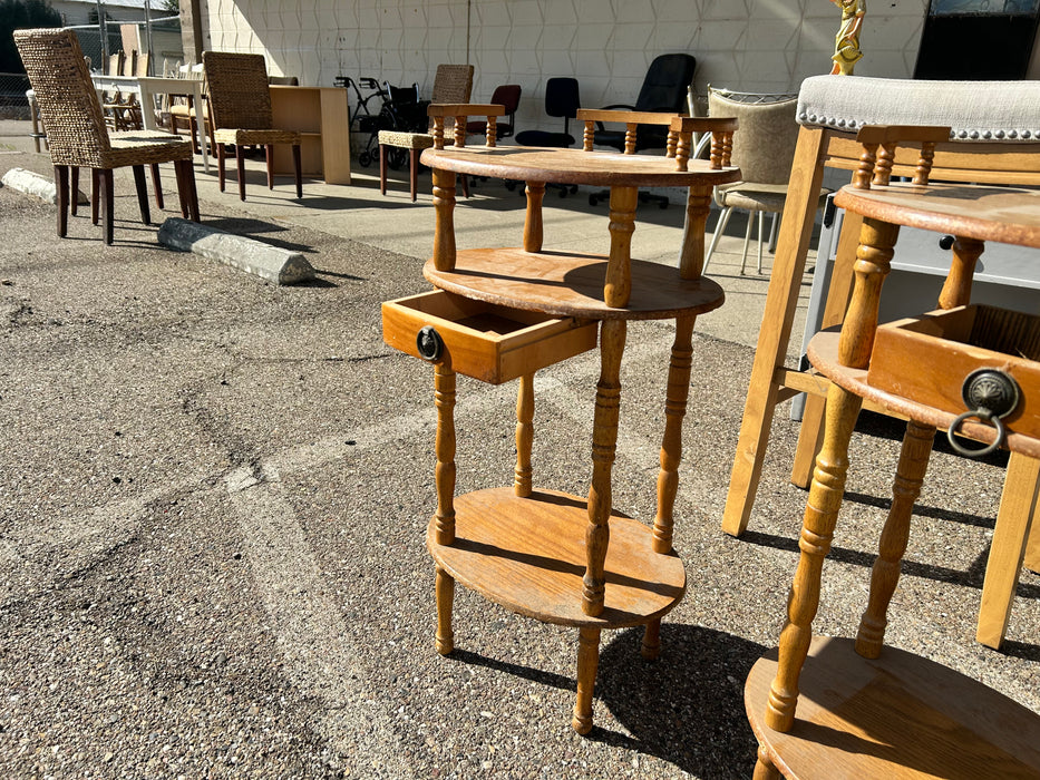 3 tier side table/ end tables with drawer 33933