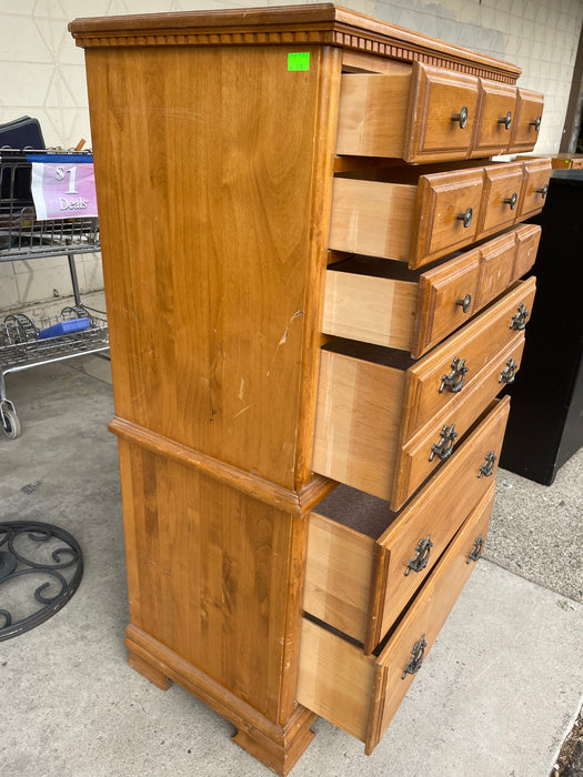 6 drawer wood chest of drawers dresser 33166