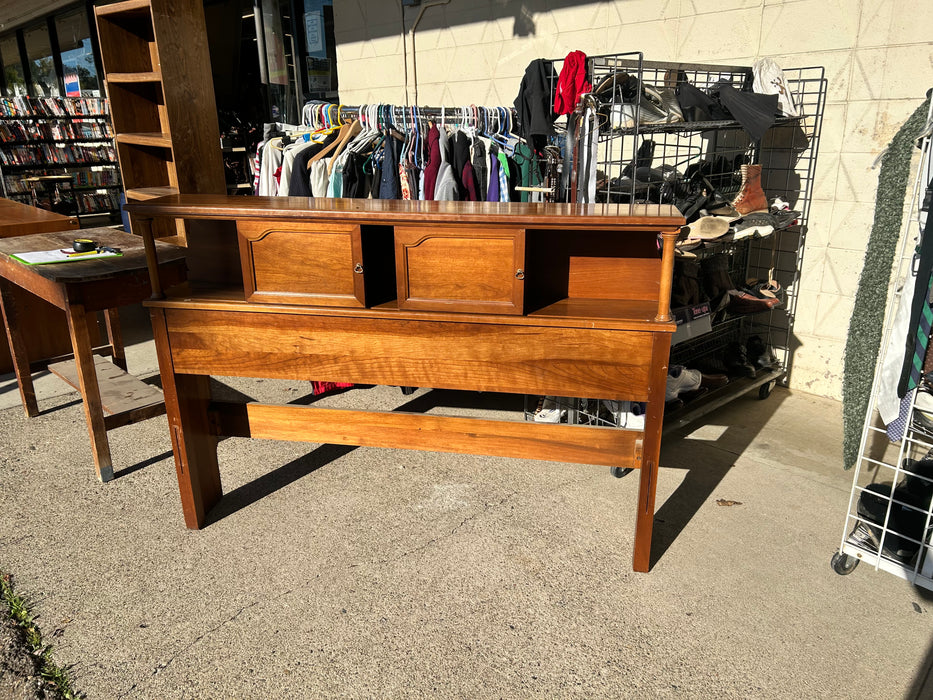 Full wood bookcase/storage headboard 33982