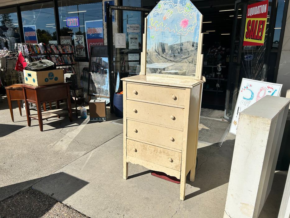 4 drawer chest dresser with mirror 33967