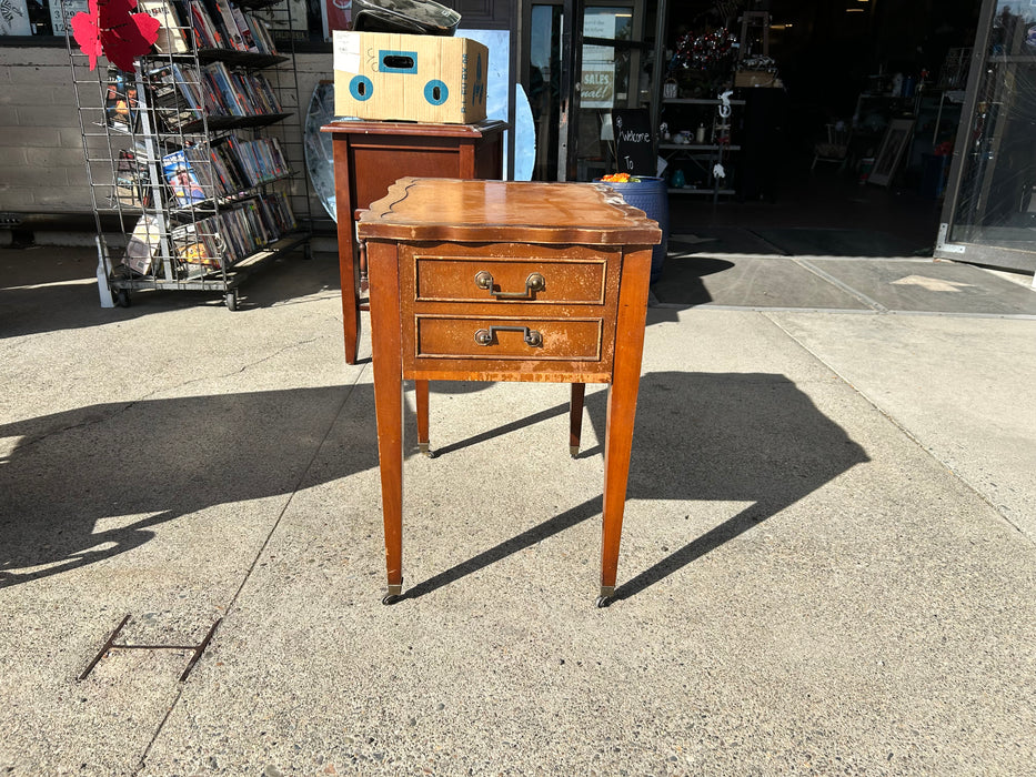 Wood 1drawer side table/ end table with decorative top 33987