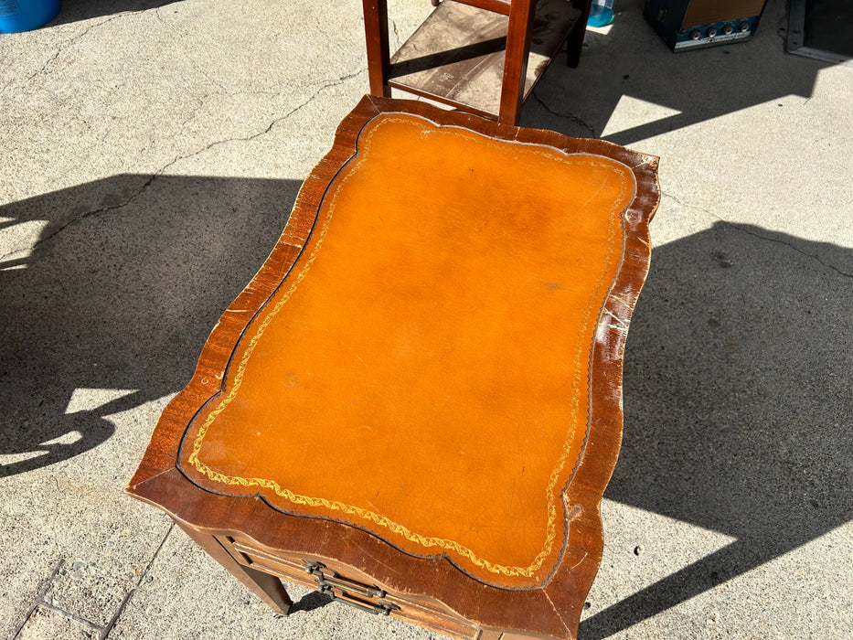 Wood 1drawer side table/ end table with decorative top 33987