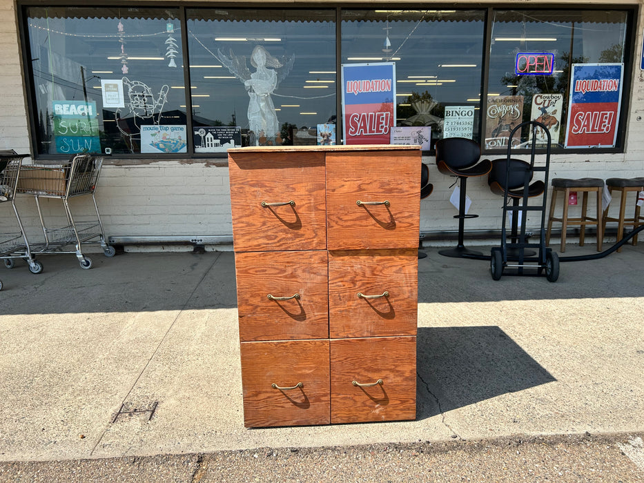 Wood 6 drawer dresser cabinet 33836