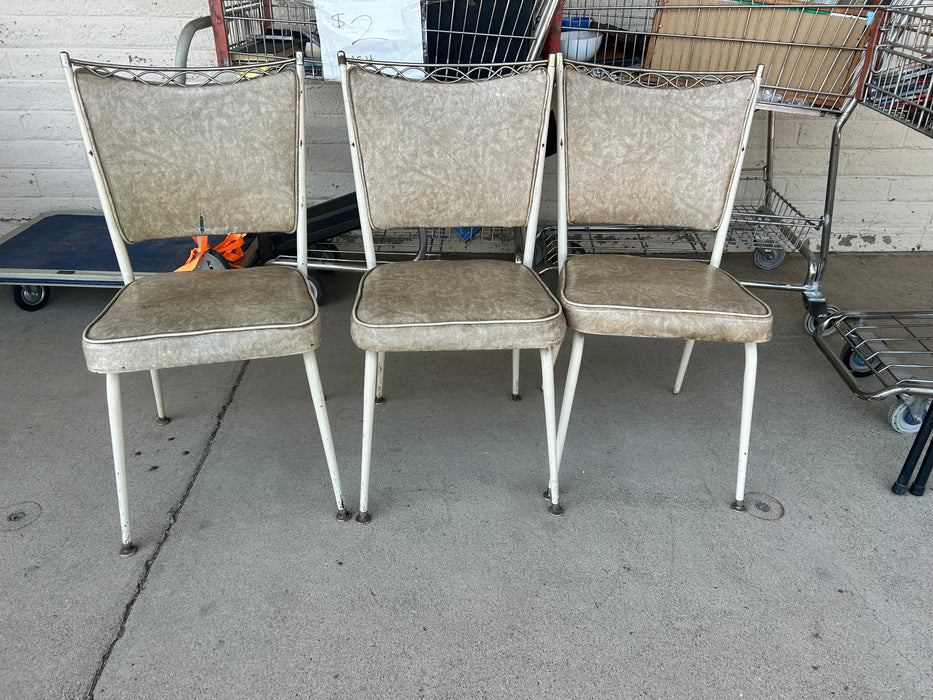 Metal mid century dining chair 33843