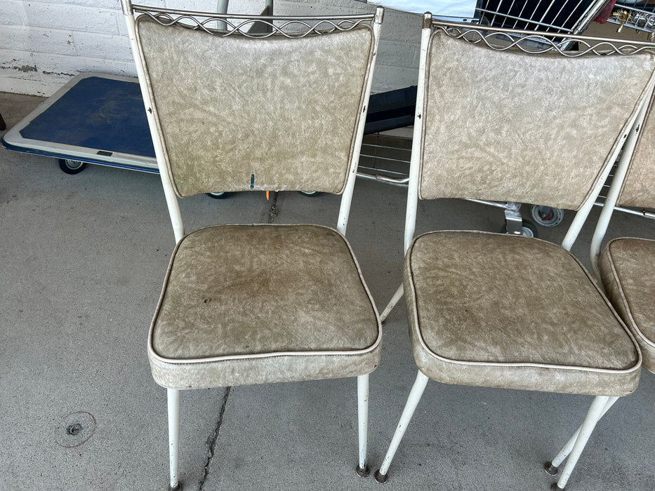 Metal mid century dining chair 33843