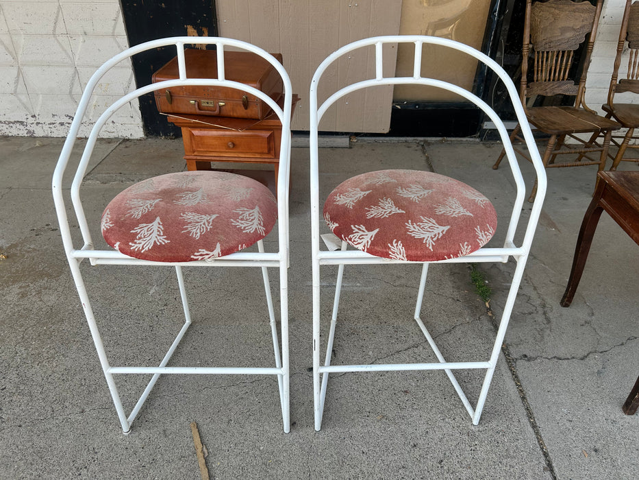 Metal mid century style bar stool 33844