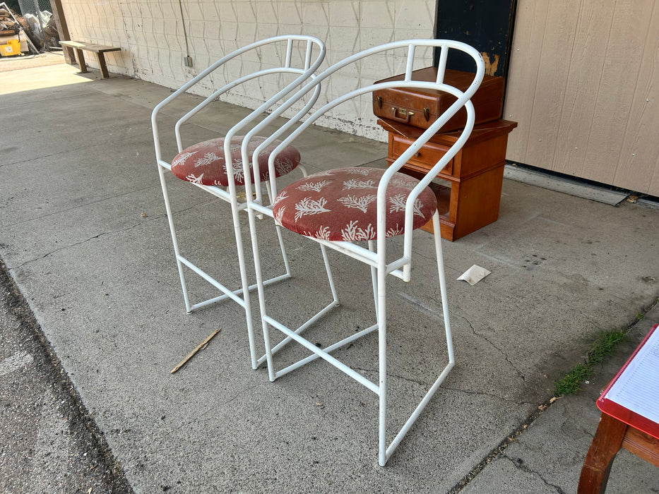 Metal mid century style bar stool 33844