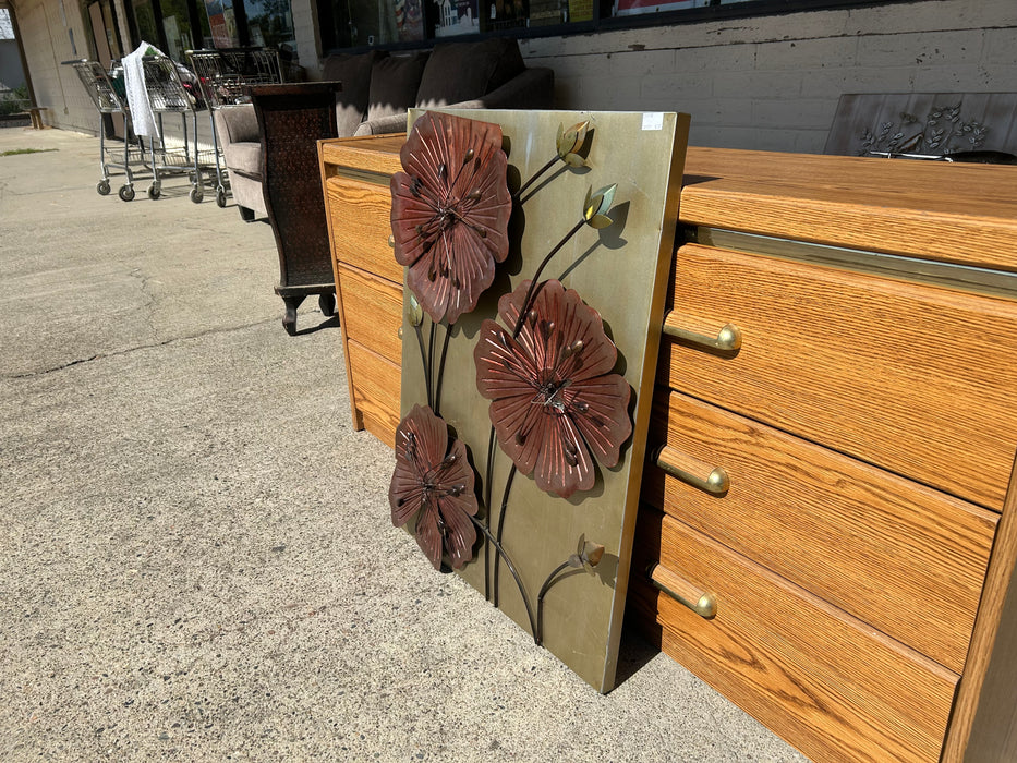 Metal floral wall decor picture 34398