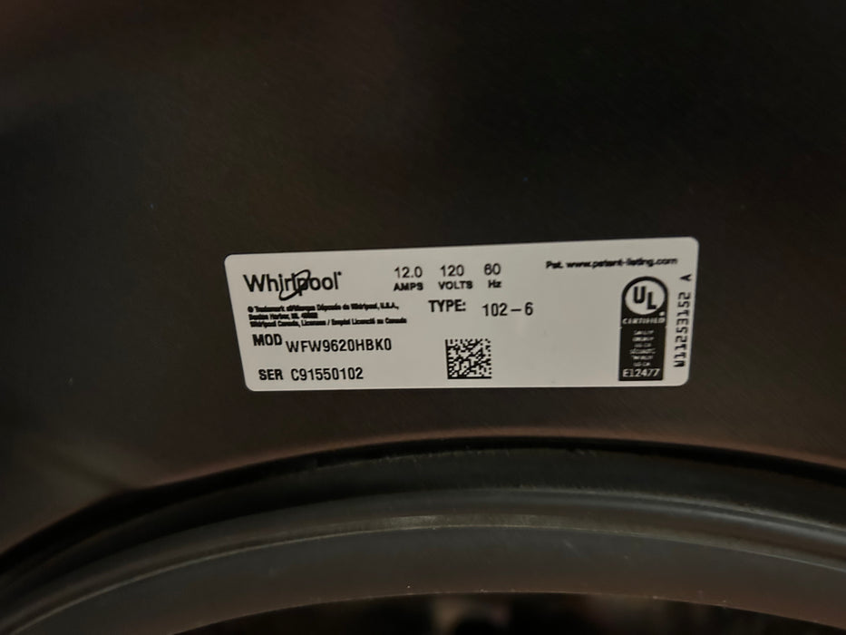 Whirlpool washer washing machine front loading 34408