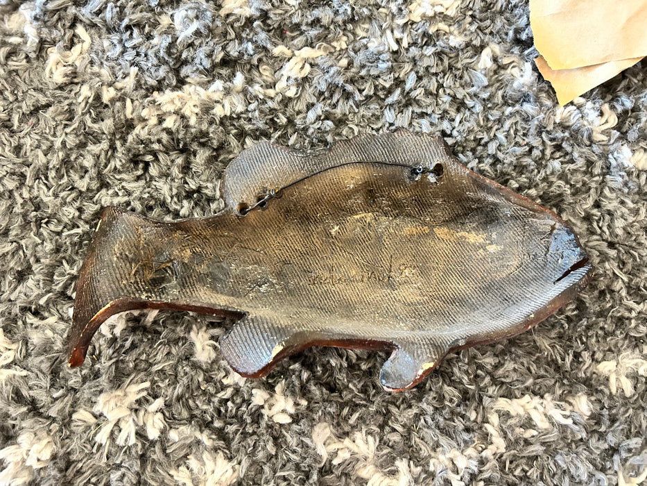 Hand painted wall hanging fish decor 33894