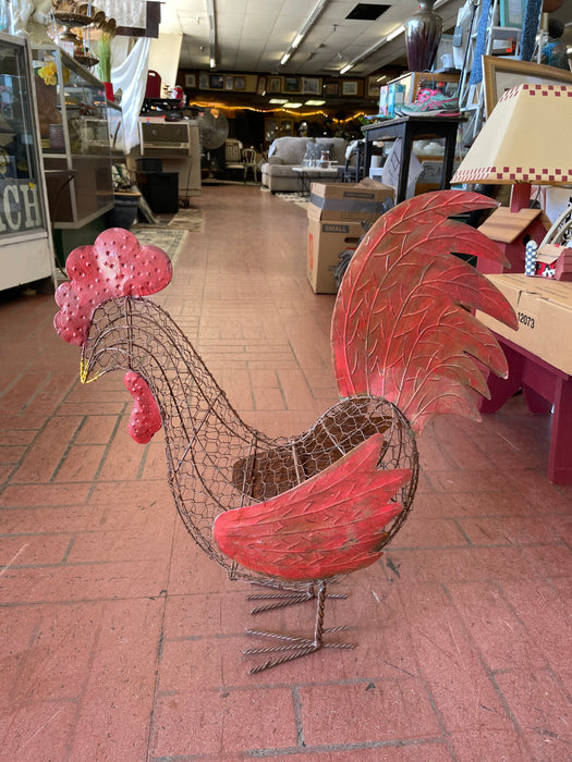 Metal decorative rooster decor 32991