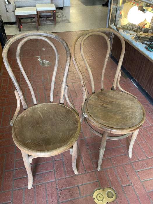 Vintage oak bentwood kitchen or dining chairs 31458