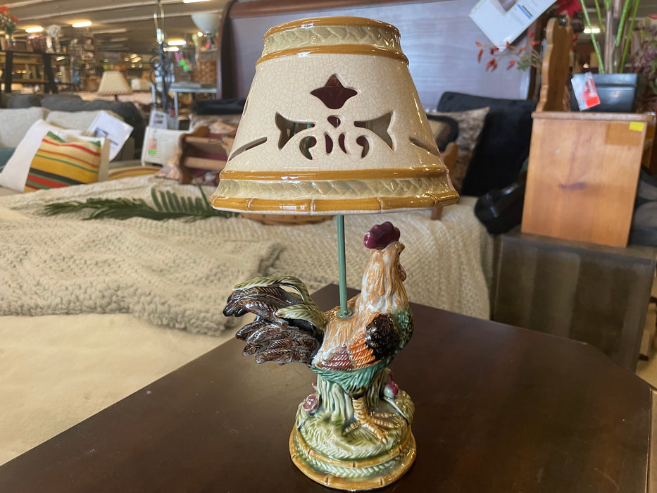 Rooster candle lamp 33002