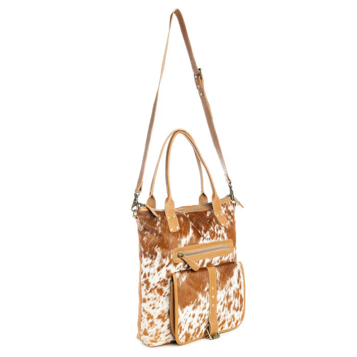 Mesa Maverick Tote Bag in Brown & White New MY-S-10818