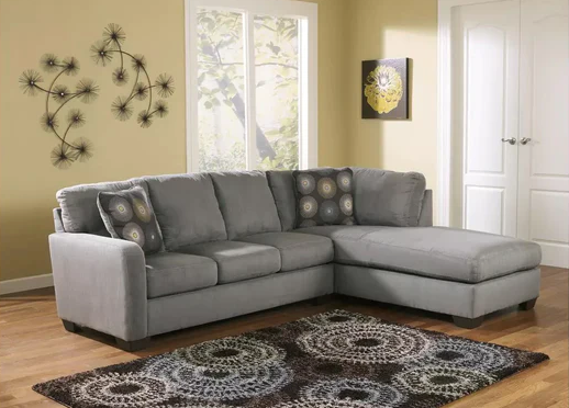 Zella charcoal right arm facing sectional NEW AS IS AY-7020066