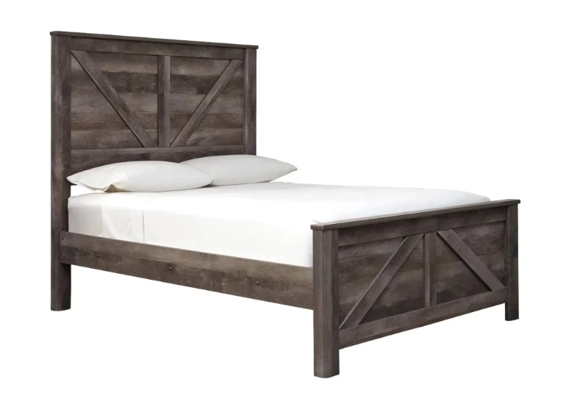 Wynnlow Queen Crossbuck Panel Bed NEW AY-B440-B9 (B440-54, B440-57, B440-98)