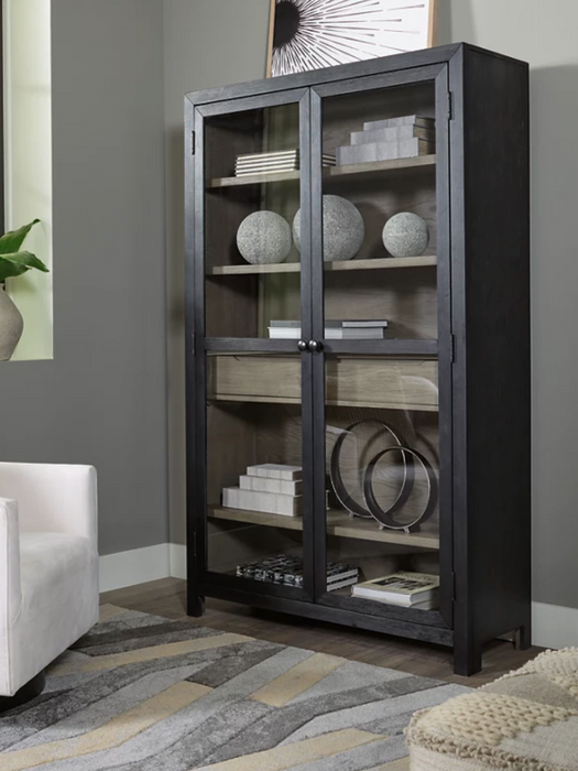 Lenston Accent Cabinet Black/Gray NEW AY-A4000507