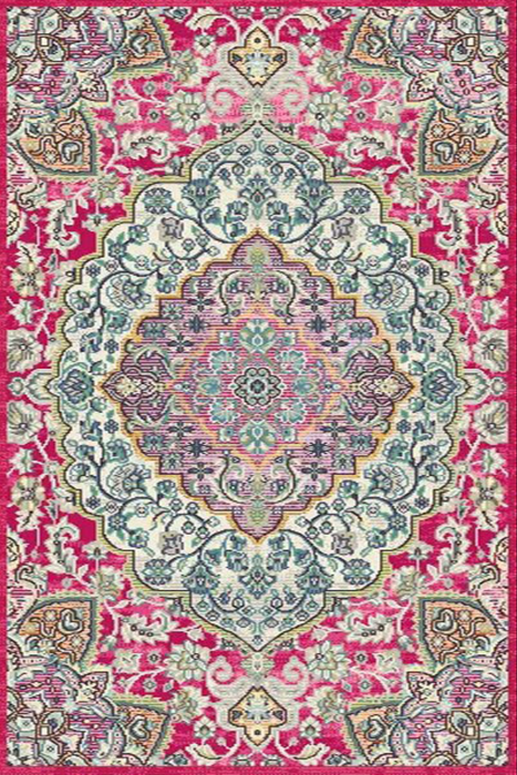 Persian Weavers Expressions 1030 Cherry pink rug 5x7 PW-EX1030CH5x7