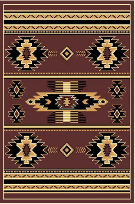 Persian Weavers Taj Mahal South Western 3 rug brown 4x6 NEW PW-TJSW2BR4x6
