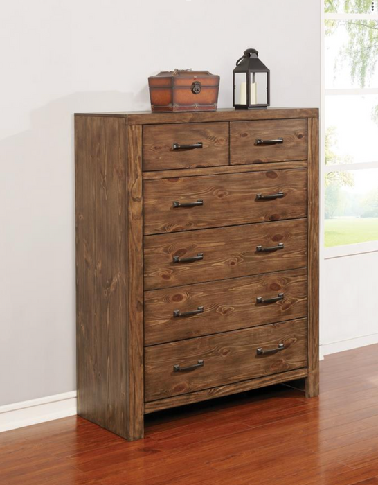 Reeves Mojave rustic style 5-drawer chest dresser by Coaster NEW CO-215735
