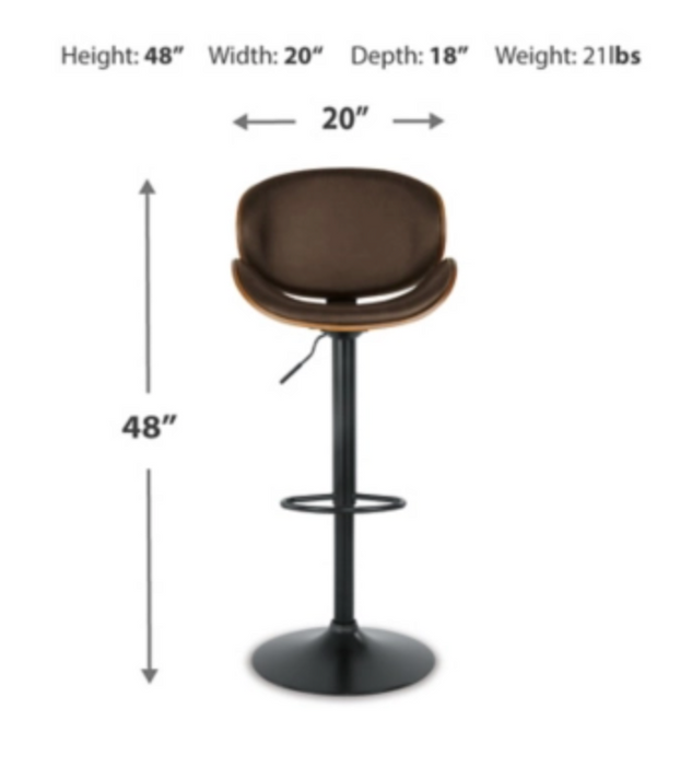 Bellatier Adjustable Height Bar Stool AY-D120-530