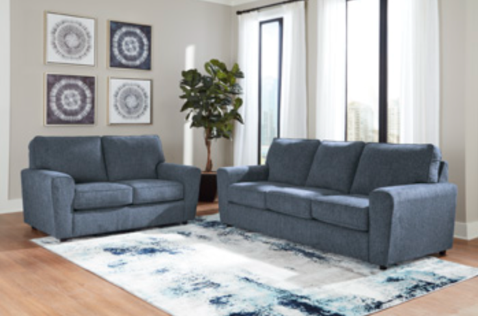Twin harbor sofa in ink blue by Ashley AY-7179738
