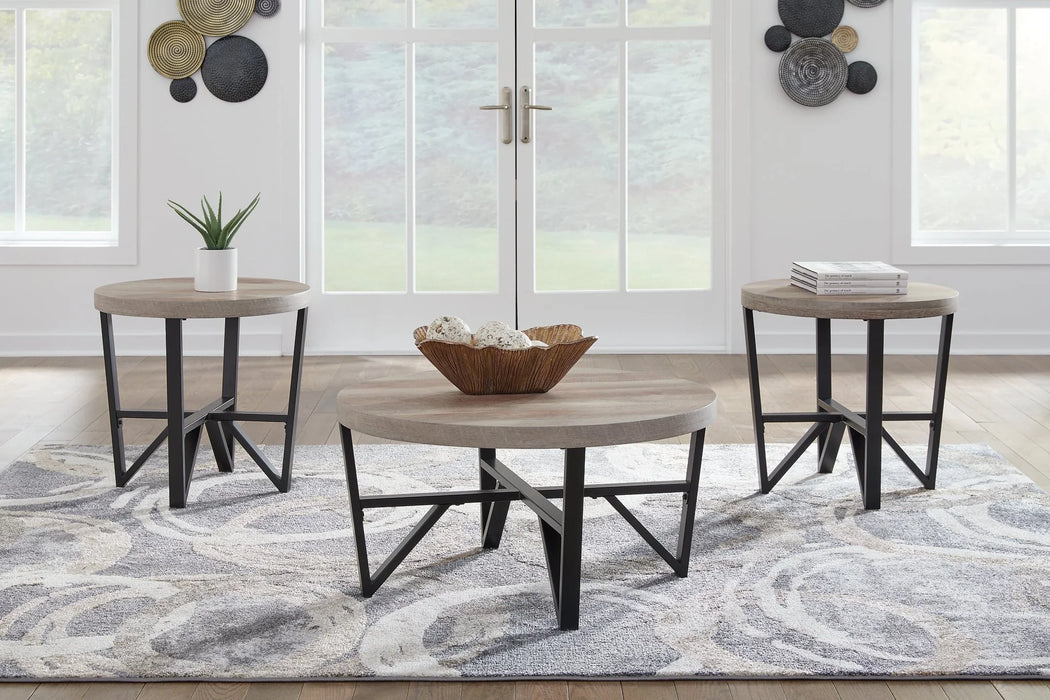 Marleton Collection Ashley Associations Coffee Table, 2 End Tables, 2 Lamps, 8x10 Rug 6pc Package NEW T235-13, L177994, R405961