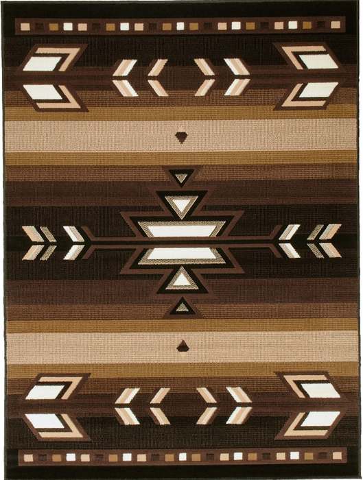 Persian Weavers Taj Mahal South Western 2 rug black 8x10 NEW PW-TJSW2BK8x10